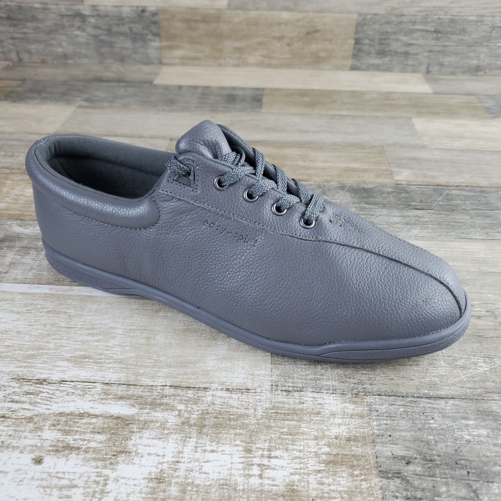 Easy Spirit AP1 Womens Shoes Sz 12 M Running Gray Leather Lace Up Sneakers
